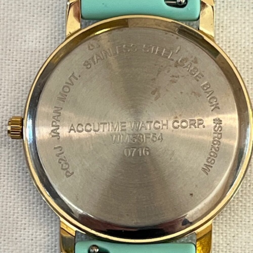 ACCUTIME WATCH CORP | Cat Face Women's Watch Silicone band-NEW Battery - Picture 3 of 8